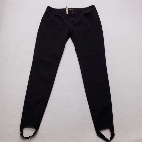 7 For All Mankind Casual Button Zip Denim Dark Wash Jeans Womens Size 30 Black - Picture 2 of 8